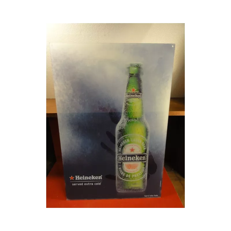 1 PLAQUE HEINEKEN EN PLEXI GLASS