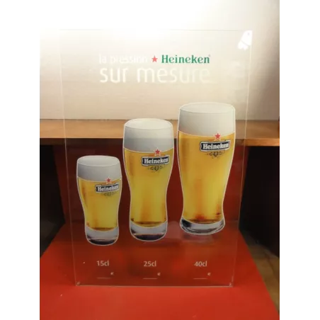 1 PLAQUE HEINEKEN EN PLEXI GLASS