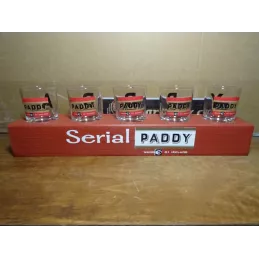 5 SHOOTERS PADDY  AVEC SUPPORT 30CM X6CM X4CM
