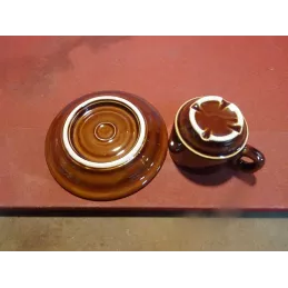 6 TASSES A CAFE MARRON