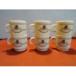 6  TASSES CHAUVEA  EN ARCOPAL