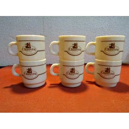 6  TASSES CHAUVEA  EN ARCOPAL