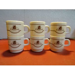 6  TASSES CHAUVEA  EN ARCOPAL