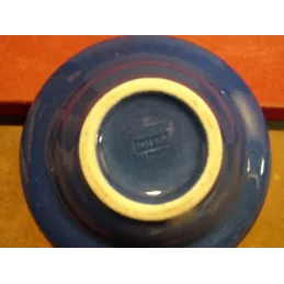 CENDRIER LOTO  BLEU  DIAMETRE 14CM  GIEN
