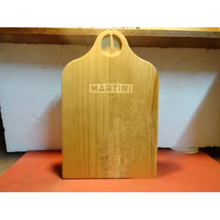 PLANCHE  A DECOUPER  MARTINI EN BOIS  36CM X24CM