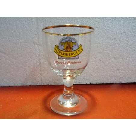 1 VERRE GRIMBERGEN  25CL  HT 14.80CM  CUVEE AMBREE