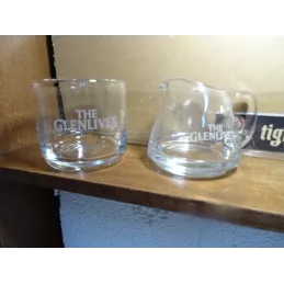 THE GLENLIVET SEAU +PICHET 40CL EN VERRE