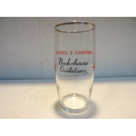 VERRE  BIERES 3 CANTONS  HT 12CM