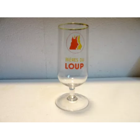 VERRE BIERES DU LOUP  25CL HT.15.80CM