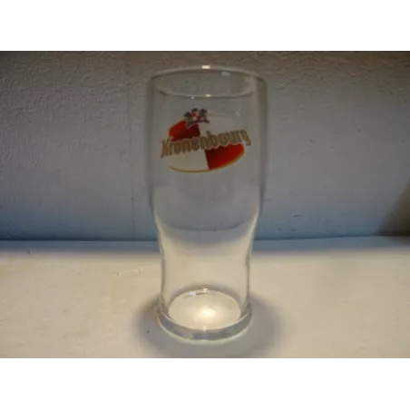 6 VERRES KRONENBOURG 50CL  (LOGO EN BIAIS)