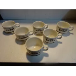 6 TASSES CHOKY CHOCOLAT  20/22CL