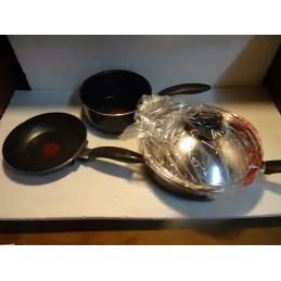 ENSEMBLE TEFAL  1 SAUTEUSE +1 CASSEROLE +1POELE
