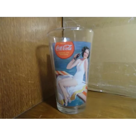 1 VERRE COCA-COLA  40CL HT.15CM