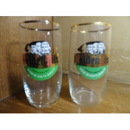2 VERRES HELDEN PILS 25CL DIFFERENTS HT 12CM