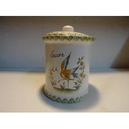 POT SUCRIER FAIENCE   ROANNE  HT 16CM