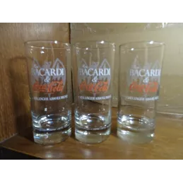 3 VERRES BACARDI COCA HT 13.50CM