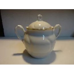 SUCRIER  EN PORCELAINE  HT 12.50CM