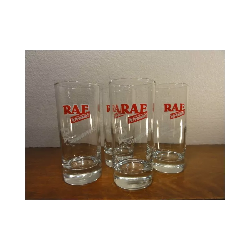 4 VERRES PEPPERMINT RAF