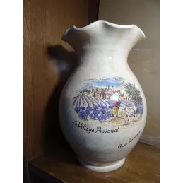 VASE  PORT LEUCATE HT 26CM DIAMETRE EN HAUT 10CM