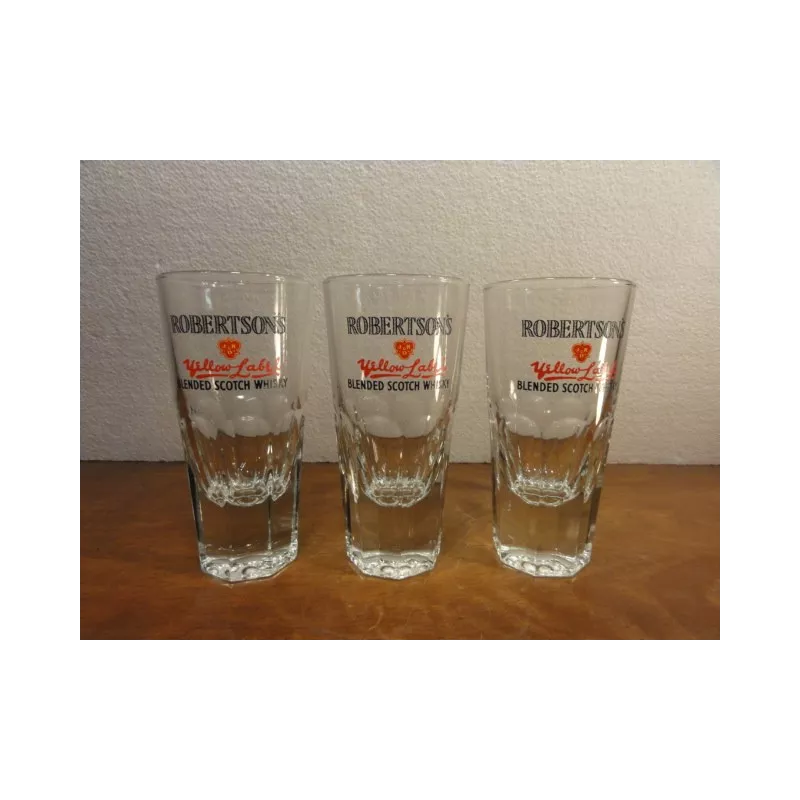 3 VERRES WHISKY ROBERTSON'S