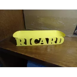 SUPPORT RICARD CITRON EN METAL  20CM X8CM