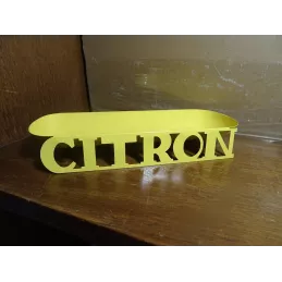 SUPPORT RICARD CITRON EN METAL  20CM X8CM
