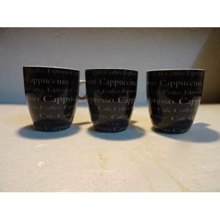 3 TASSES EXPRESSO CAPPUCCINO 15CL/17CL