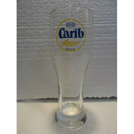 1 VERRE  CARIB LAGER 25CL HT 18.60CM