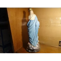 STATUE  VIERGE MARIE  ET L'ENFANT JESUS HT 32CM