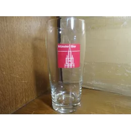 1 VERRE MUNSTER  BIER 50CL  HT 17.50CM