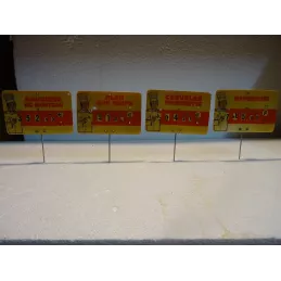 4 ETIQUETTES DE  CHARCUTERIE  10.50CM X7CM