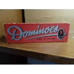 BOITE DE DOMINOES MADE IN ENGLAND  18.50CM X6CM
