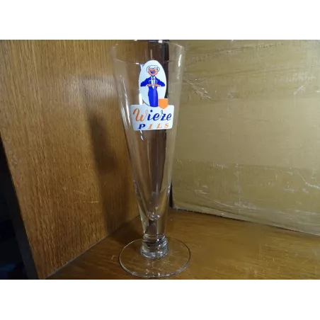 1 VERRE WIEZE PILS 25CL  HT 21.70CM