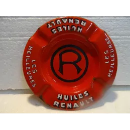 CENDRIER EMAILLE HUILES RENAULT