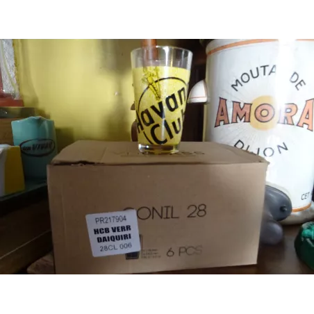 6 VERRES HA CLUB  DAIQUIRI 28CL HT.11.70CM