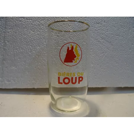 1 VERRE BIERE DU LOUP 25CL HT.12.50CM