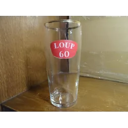 1 VERRE BIERE DU LOUP 25CL HT.13.70CM