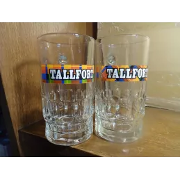 2 CHOPES TALLEFORT 25CL LOGO DIFFERENTS HT 12.90CM