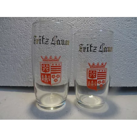 DEUX VERRES FRITZ LAUER 20CL