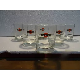 6 VERRES MARTINI  HT 8.90CM