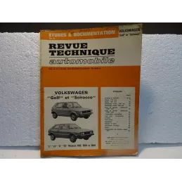 REVUE TECHNIQUE  AUTOMOBILE VOLKSWAGEN/ GOLF ET SIROCCO