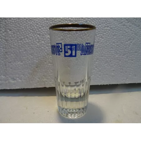 6 VERRES PASTIS 51 ANISETTE MOMIE  HT 10CM