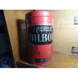 BOITE BILBOR  CONFISERIE  HT 25CM  DIAMETRE 15CM
