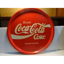 PLATEAU COCA-COLA  EN RESINE  DIAMETRE 42CM