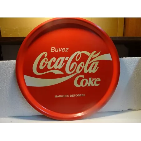 PLATEAU COCA-COLA  EN RESINE  DIAMETRE 42CM