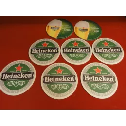 8 SOUS BOCKS HEINEKEN 