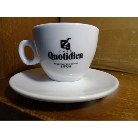 6 TASSES  A CAFE  QUOTIDIEN 10CL + 6 SOUS TASSES