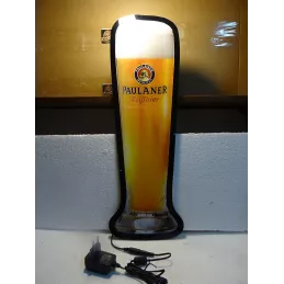 ENSEIGNE VERRE PAULANER  61CM X17CM