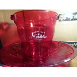 SEAU A CHAMPAGNE MUMM AVEC SA VASQUE  HT 20CM