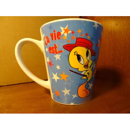 MUG TITI  LA VIE EST BELLE  HT 10.20CM